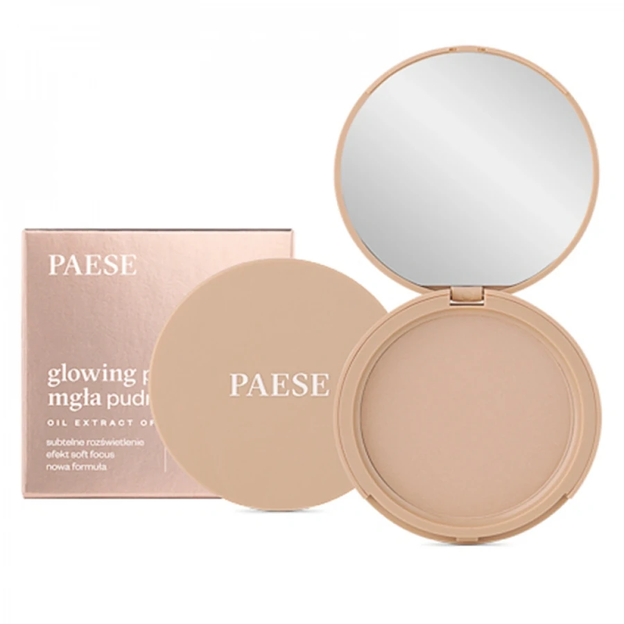 Пудра для обличчя оксамитова Paese Glowing Powder №12 Natural Beige натурально-бежева 10 г
