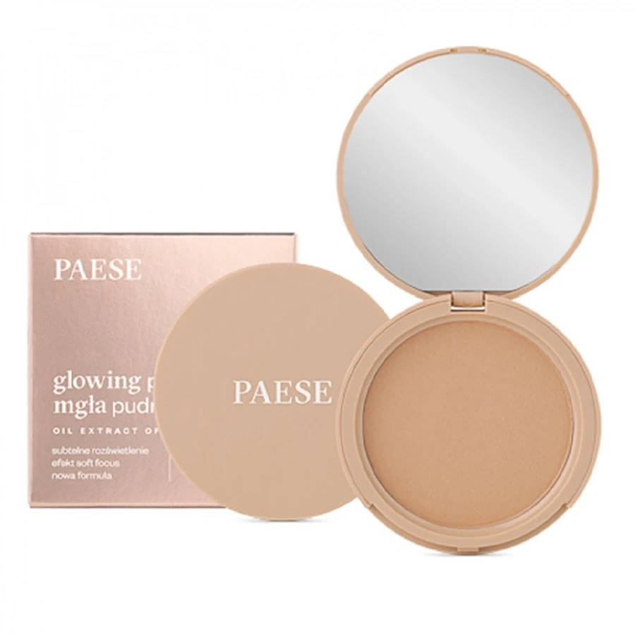 Пудра для обличчя бархатиста, що світиться Paese Glowing Powder №13 Golden Beige золотисто-бежева 10 г