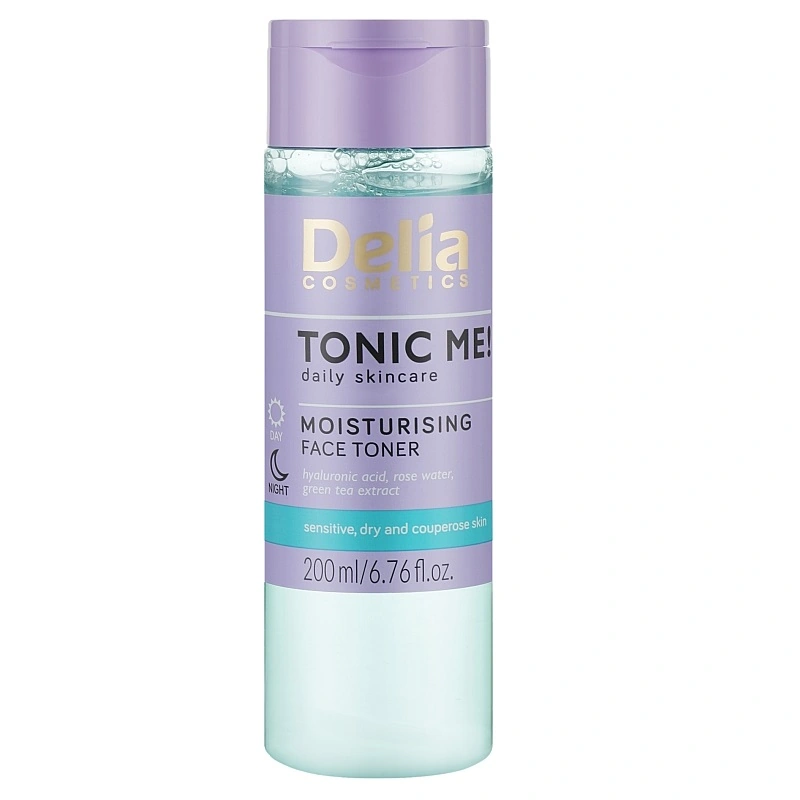 Тонік для обличчя, що відлущує Delia Moisturising Face Toner Tonic Me 200 мл