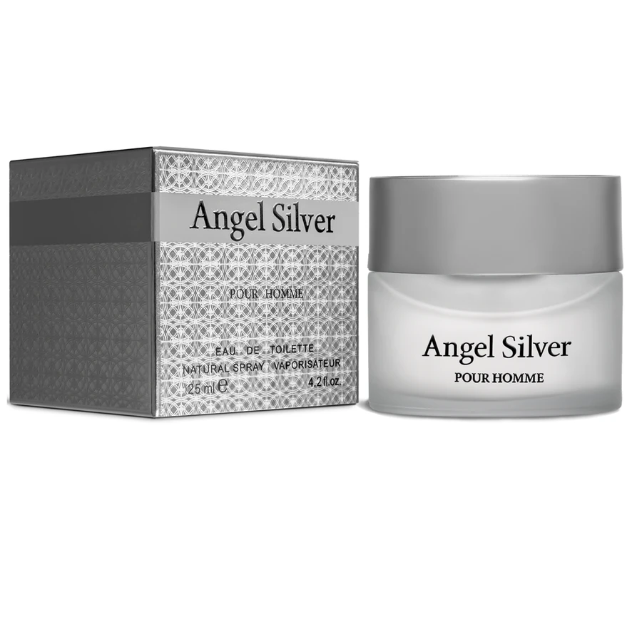 Туалетна вода чоловіча Aromat Eau de Toilette Angel Silver аромат: деревні, рослинні, пряні 135 мл