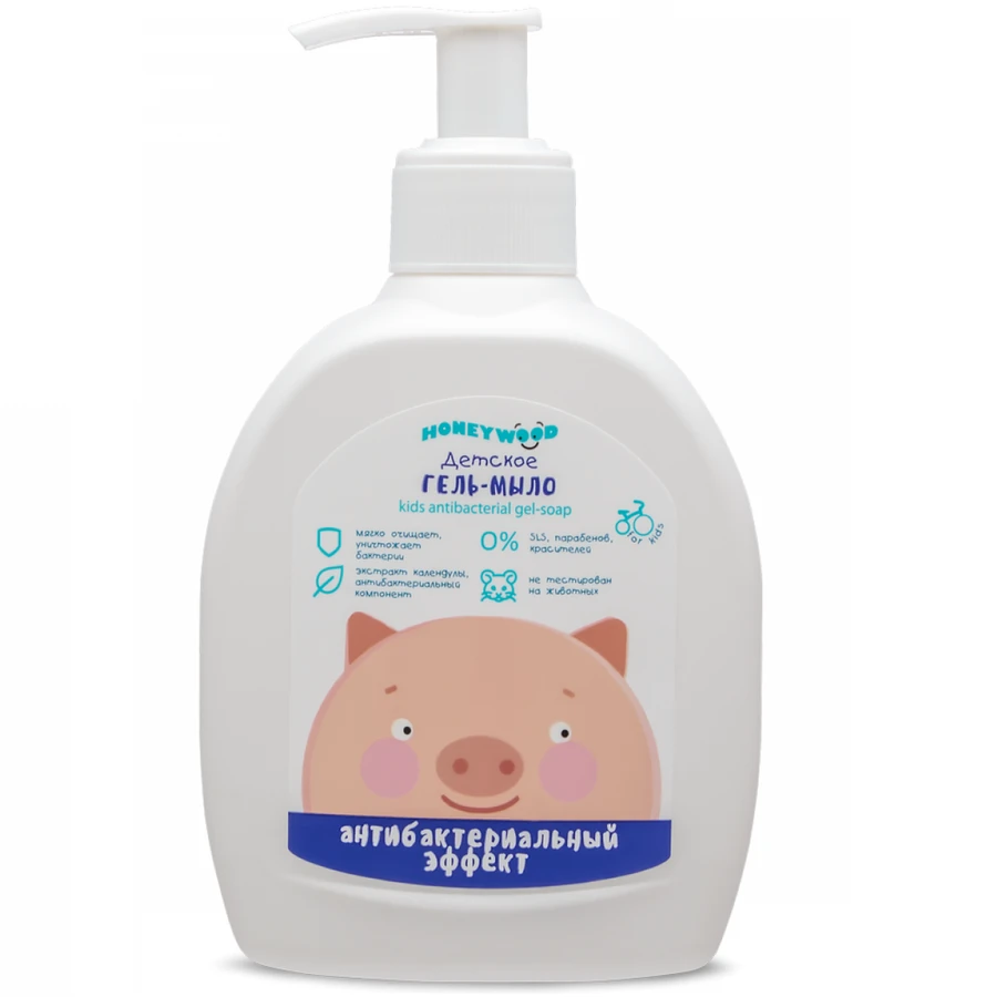 Дитяче рідке гель-мило з антибактеріальним ефектом Aromat Honeywood Kids Antibacterial Gel-Soap 300 мл