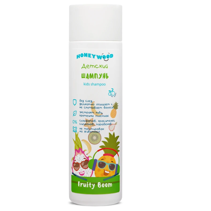 Дитячий шампунь-пінка Aromat Honeywood Kids Shampoo Fruity Boom ківі та ананас 250 мл