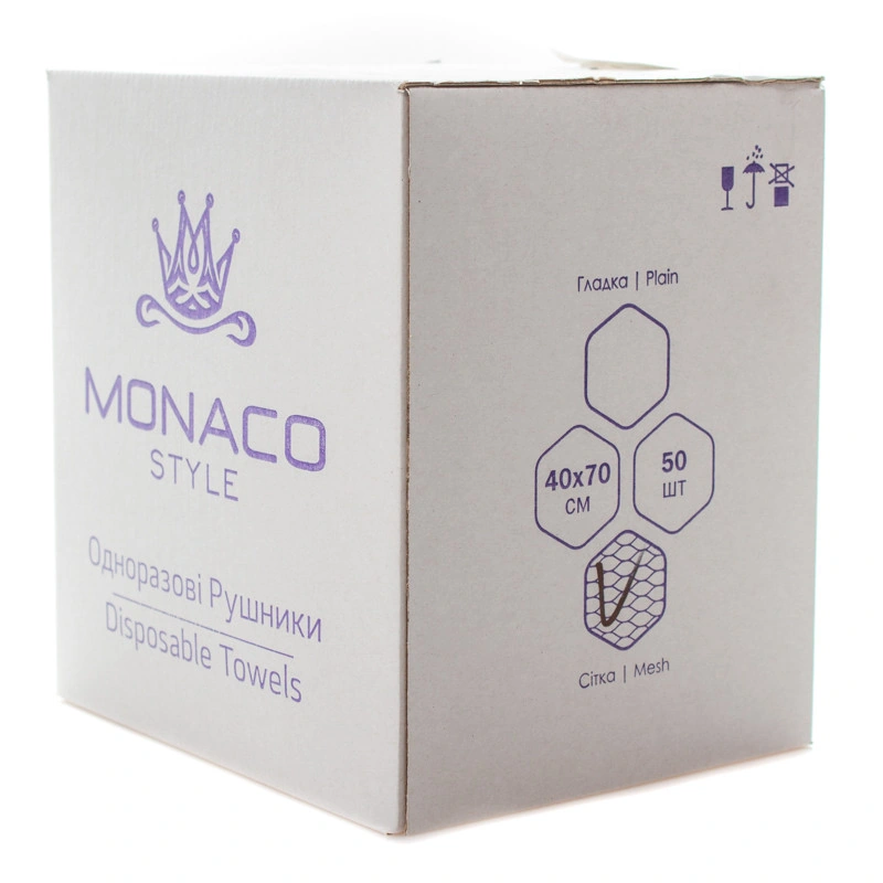 Одноразові рушники Monaco Style Towels Smooth 40х70 см гладкі 50 шт