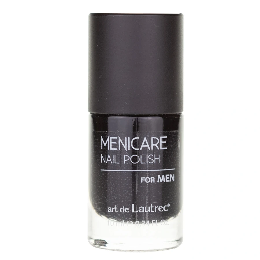 Чоловічий лак для нігтів з кондиціонером art de Lautrec Menicare Nail Polish for Men №07 чорний 10 мл