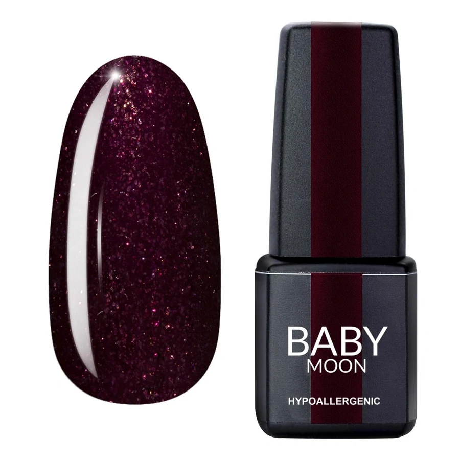 Гель-лак BABY MOON Dance Diamond Gel Polish №012 стигла вишня з шиммером 6 мл