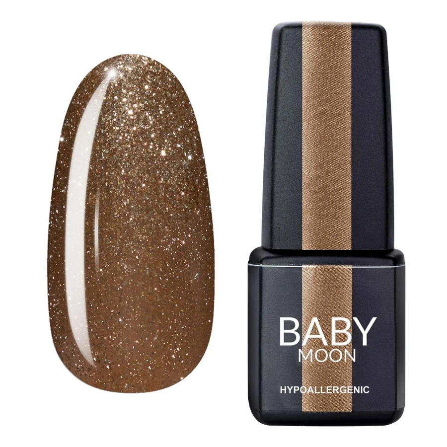 Гель-лак BABY MOON Dance Diamond Gel Polish №015 золотисто-бежевий із дрібним шиммером 6 мл