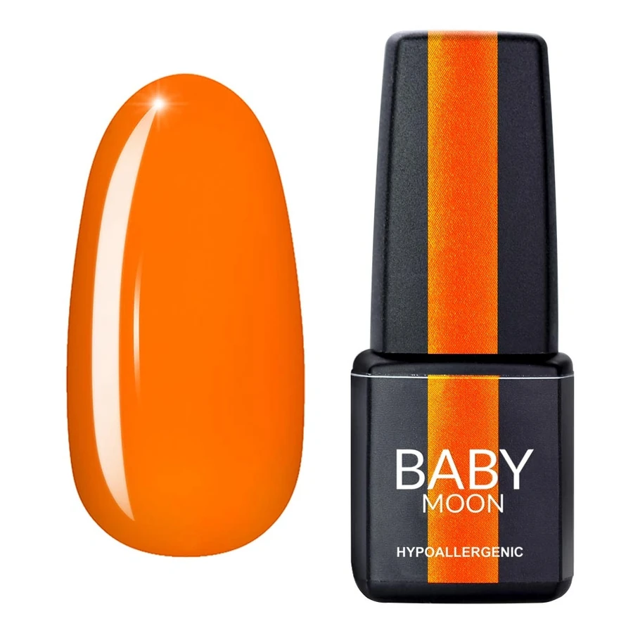 Гель-лак BABY MOON Perfect Neon Gel Polish №007 помаранчевий, неон 6 мл