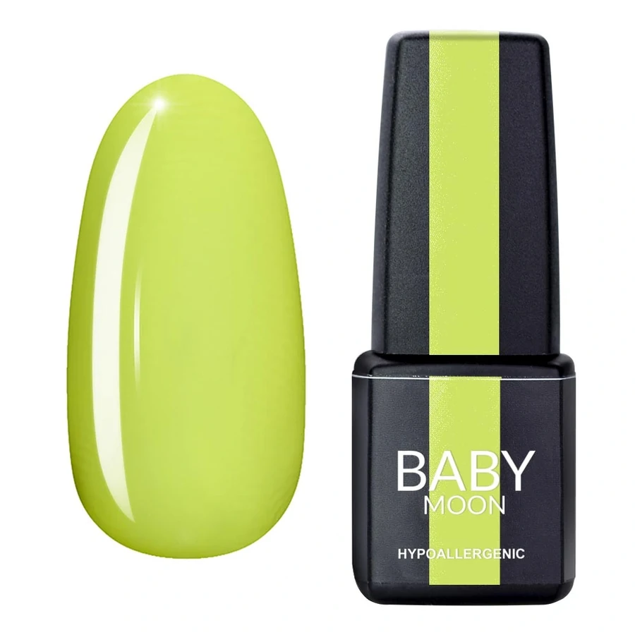 Гель-лак BABY MOON Perfect Neon Gel Polish №008 лимонний, неон 6 мл