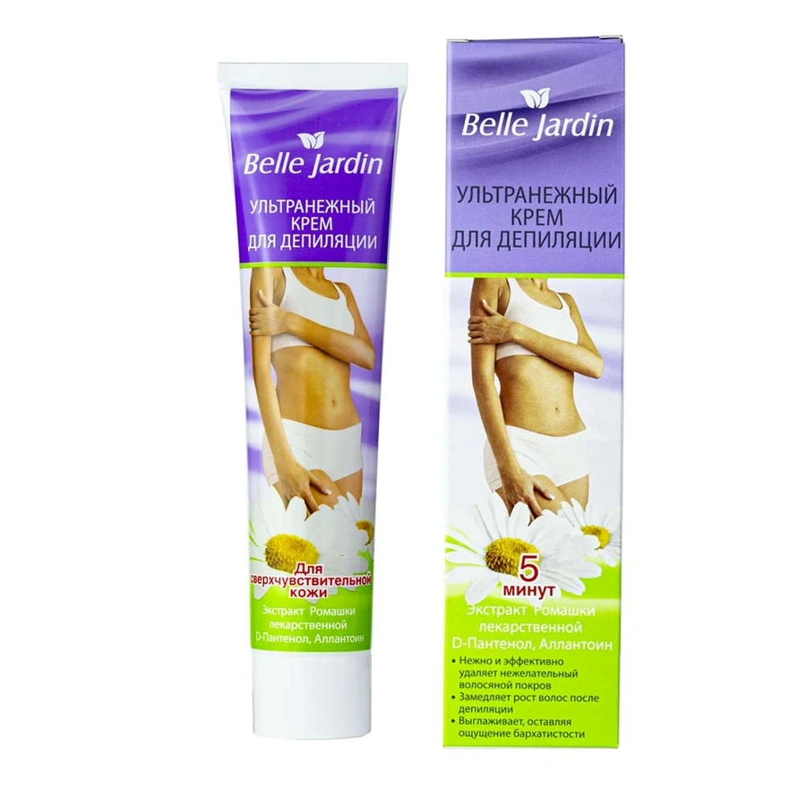 Belle Jardin Ultra-Gentle Depilatory Cream with Chamomile Extract 75 мл