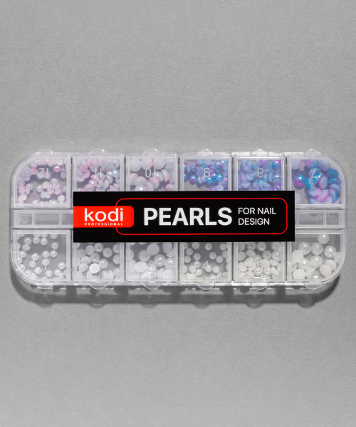 Перли для дизайну нігтів №1 мікс Kodi Pearl for Nail Fesign №1 Mix