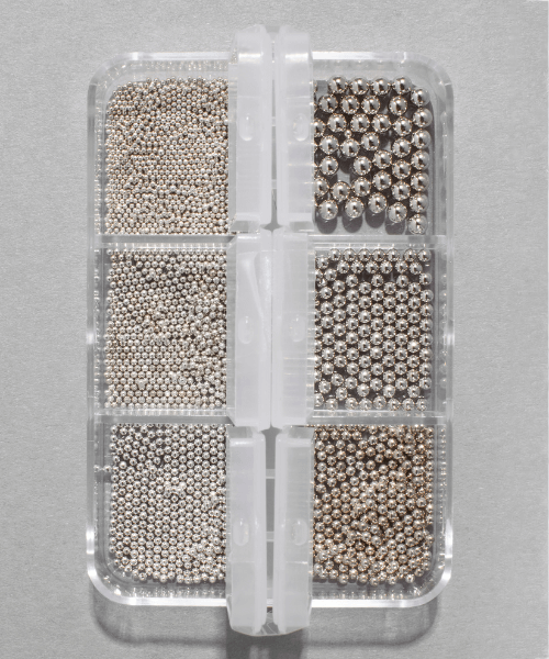 Бісер для дизайну нігтів Kodi Beads for Nail Design Light Gray світло-сірий