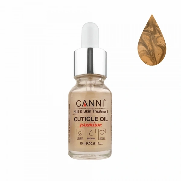 Суха перламутрова олія для кутикули Canni Dry Pearl Cuticle Oil Cookie Oreo печиво орео 15 мл
