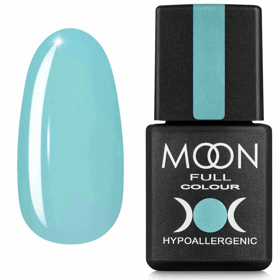 Кольорова база для гель-лаку MOON FULL Barbie Color Rubber Base №07 бірюзовий світлий, емаль 8 мл