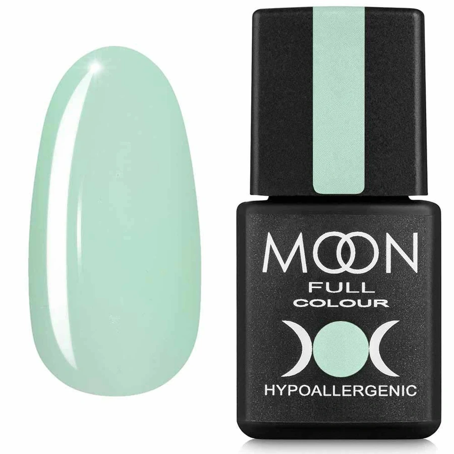 Кольорова база для гель-лаку MOON FULL Barbie Color Rubber Base №12 ніжно-салатовий, емаль 8 мл
