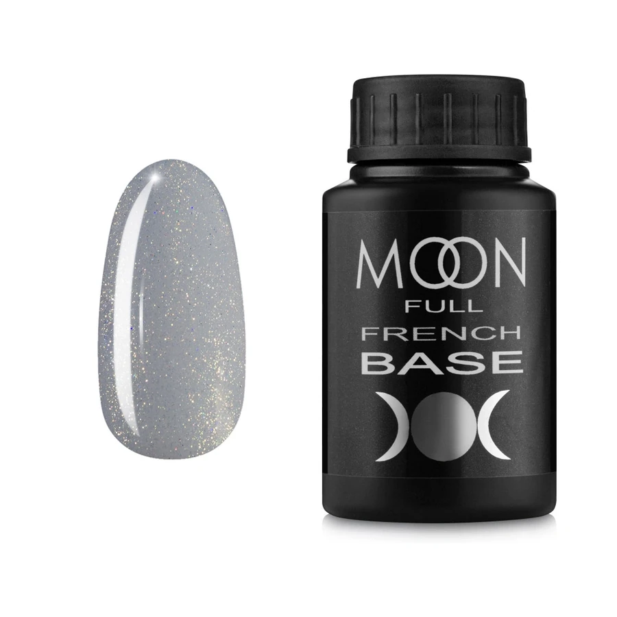 База для френча MOON FULL Full Baza French №14 сірий із шиммером 30 мл