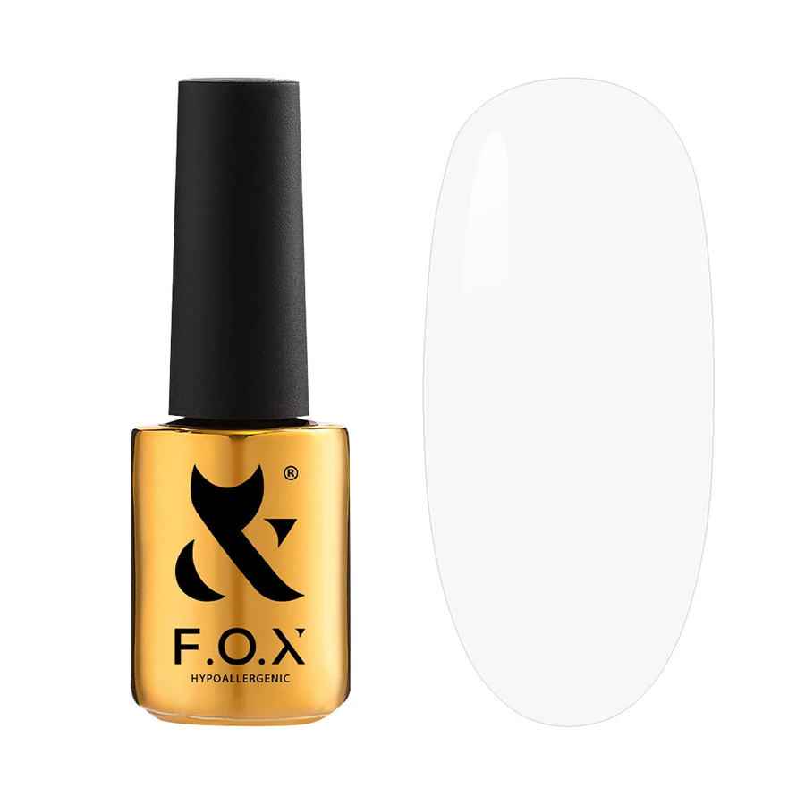 Гель-лак FOX Gel-polish Gold Spectrum 001 білий, емаль 14 мл