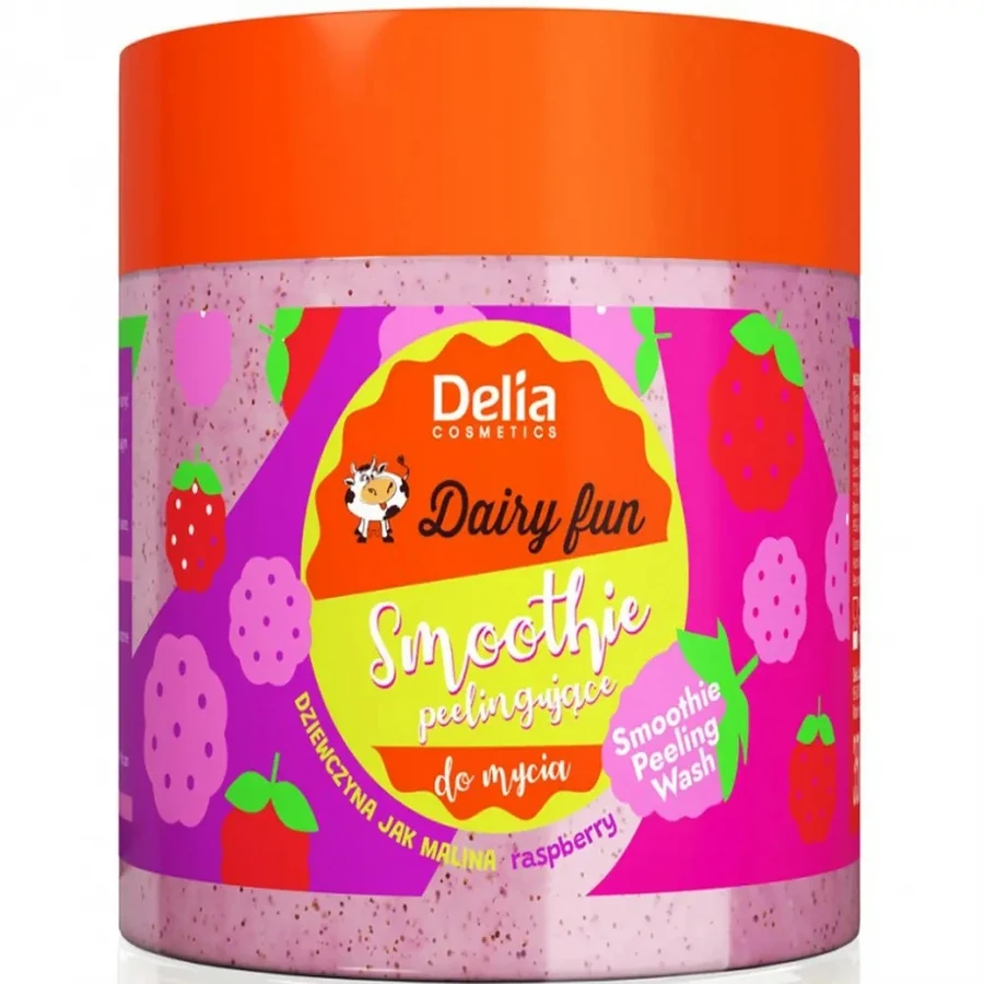 Пілінг-гель для душу Малина Delia Dairy Fun Smoothie Peeling-Gel Raspberry 350 мл