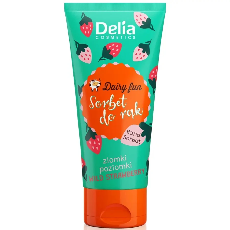 Крем-сорбет для рук Суниця Delia Dairy Fun Hand Sorbet Cream Wild Strawberry 50 мл