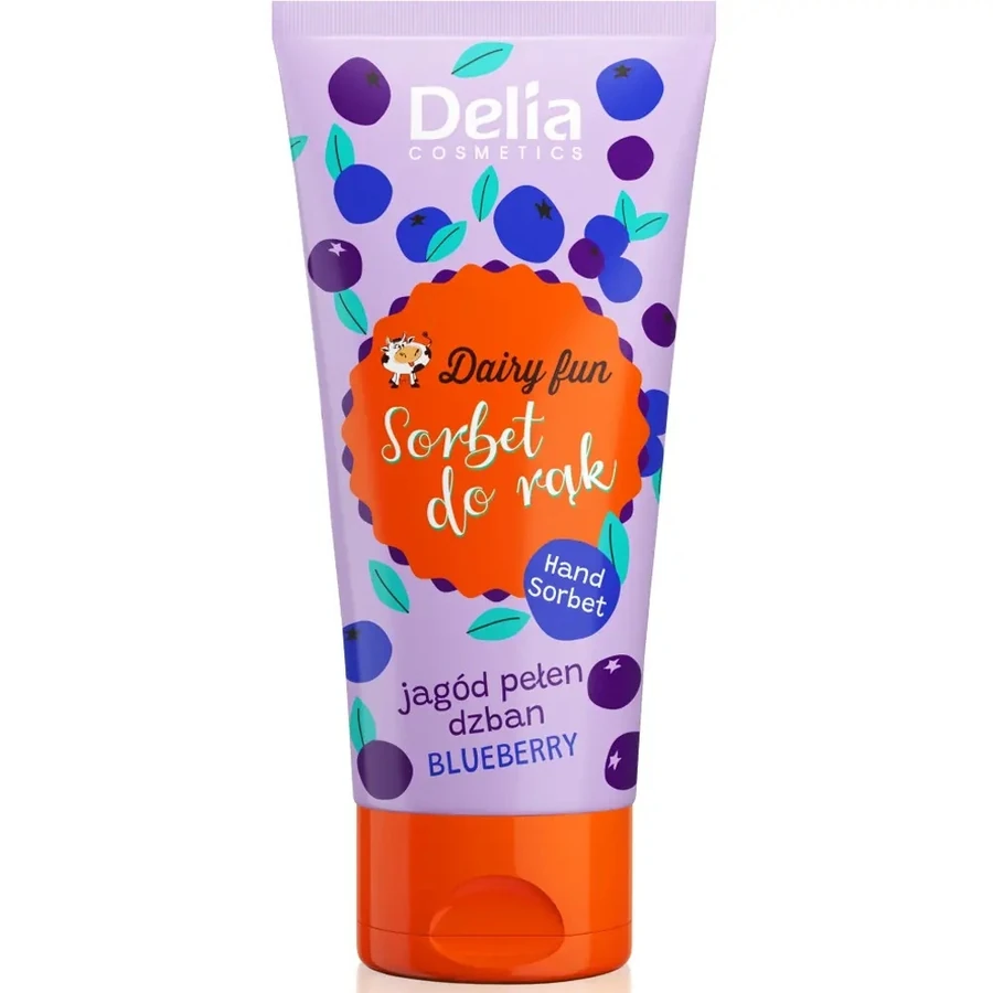 Крем-сорбет для рук Чорниця Delia Dairy Fun Hand Sorbet Cream Wild Blueberry 50 мл