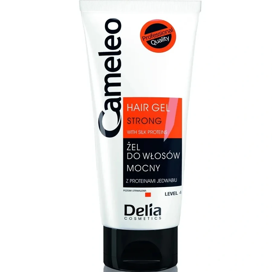 Гель для укладання волосся сильна фіксація Delia Cameleo Hair Gel Strong з протеїнами шовку 200 мл