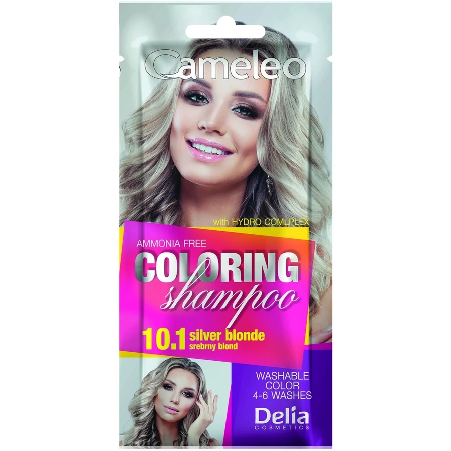 Відтінковий шампунь Delia Cameleo Colouning Shampoo 10.1 Silver Blond платиновий блондин 40 мл