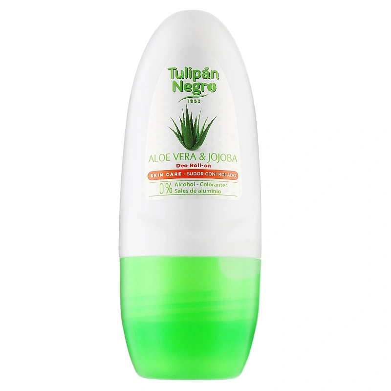 Дезодорант кульковий для жінок Tulipan Negro Aloe Vera & Jojoba Deo Roll-On алое та жожоба 50 мл