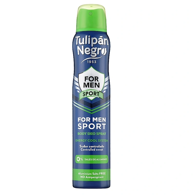 Дезодорант-спрей для чоловіків Tulipan Negro For Men Sport Deo Spray 200 мл