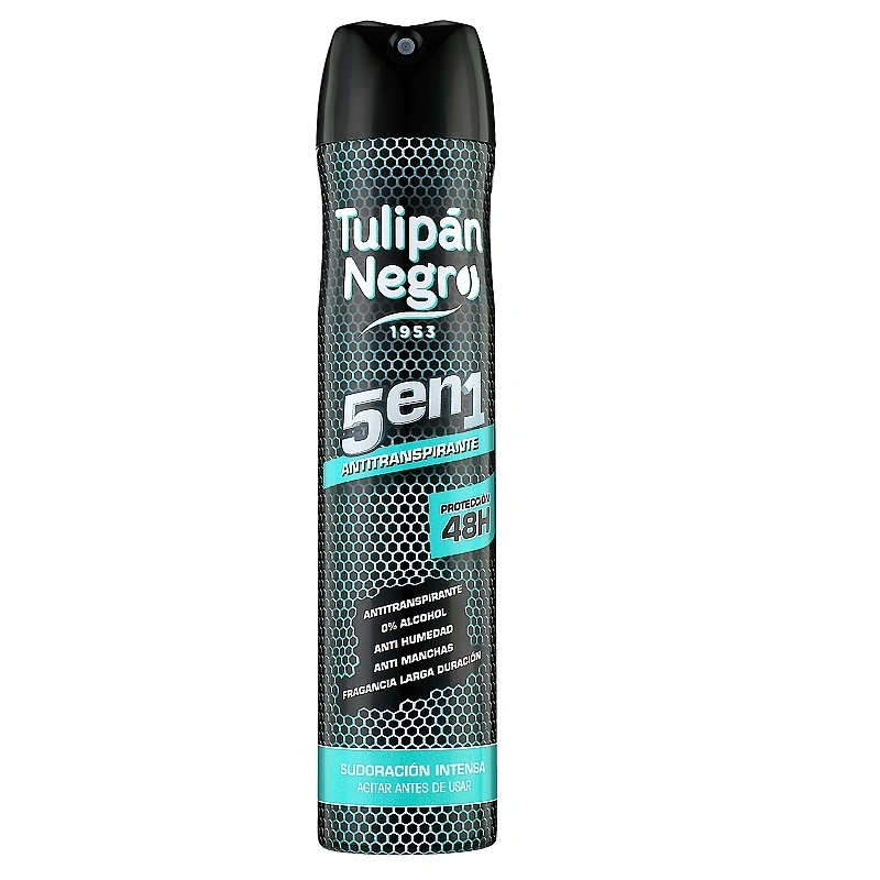 Дезодорант-антиперспірант 5-1 для жінок Tulipan Negro Antiperspirant for Women 5 in 1 200 мл