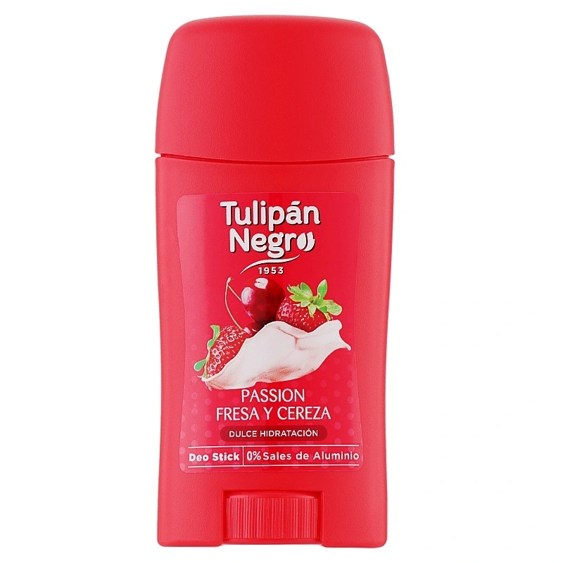 Дезодорант-стік для жінок полуниця та вишня Tulipan Negro Deo Stick Deodorant Strawberry & Cherry 50 мл