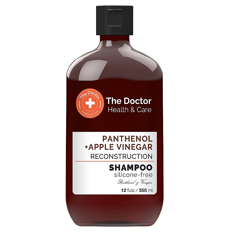 Шампунь для волосся Реконструкція The Doctor Health&Care Panthenol + Apple Vinegar Reconstruction Shampoo пантенол + яблучний оцет 355 мл