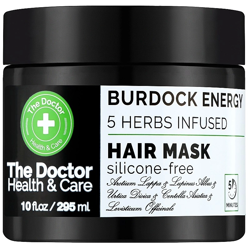 Маска для волосся реп`яхова сила The Doctor Health&Care Burdock Energy 5 Herbs Infused Hair Mask 5 трав 295 мл