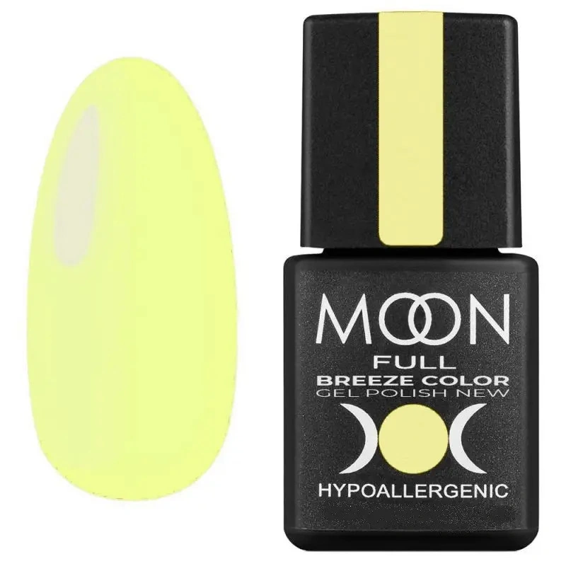 Гель-лак MOON FULL Full Breeze color №446 блідо-лимонний, емаль 8 мл