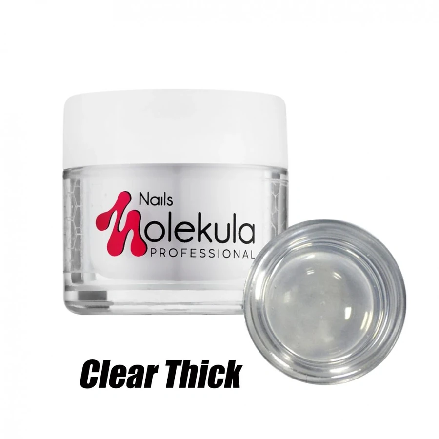Універсальний гель для моделювання нігтів Molekula Gel №02 Clear Thick прозорий желе 30 мл
