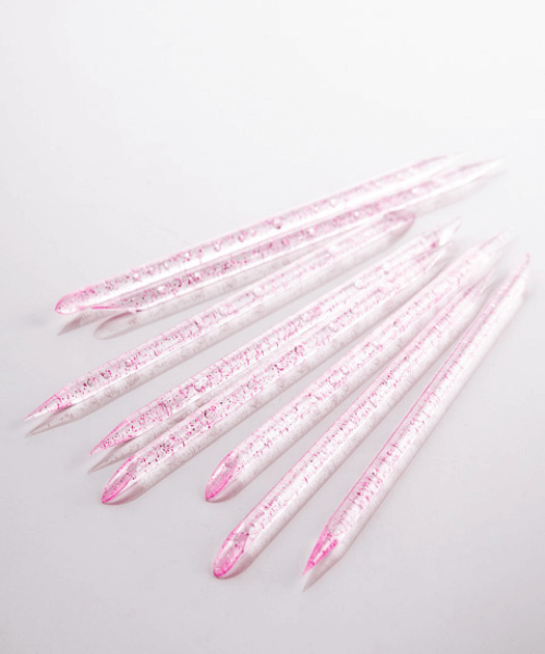 Багаторазові пластикові палички для кутикули Kodi Reusable Plastic Cuticle Sticks Light Pink світло-рожеві 50 шт