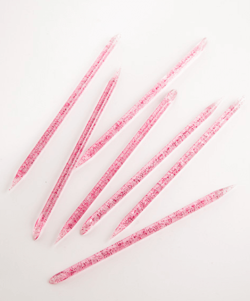 Багаторазові пластикові палички для кутикули Kodi Reusable Plastic Cuticle Sticks Pink рожеві 50 шт