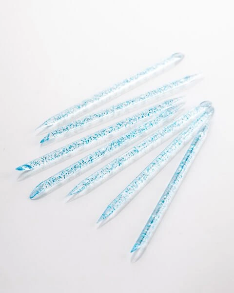 Багаторазові пластикові палички для кутикули Kodi Reusable Plastic Cuticle Sticks Blue сині 50 шт