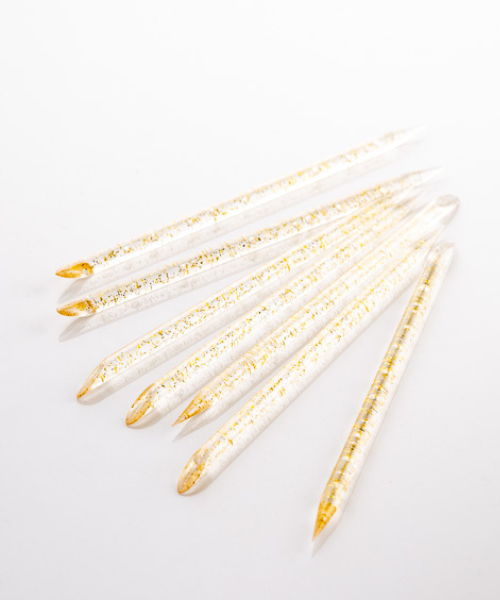 Багаторазові пластикові палички для кутикули Kodi Reusable Plastic Cuticle Sticks Yellow жовті 50 шт