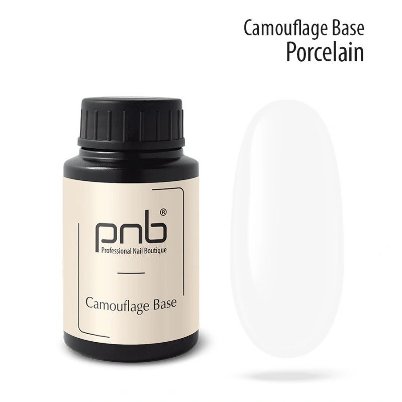 Камуфлююча каучукова база PNB Camouflage Base Porcelain порцелянова, молочна 30 мл