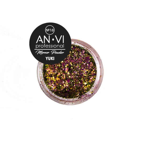 Дзеркальні лусочки юки ANVI Yuki Mirror Powder №18 Mellow Mulberry 1,2г