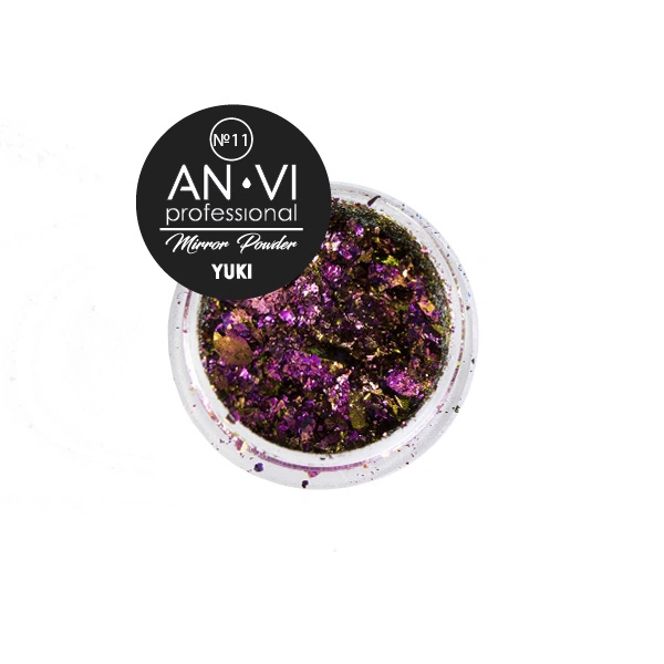 Дзеркальні лусочки юки ANVI Yuki Mirror Powder №11 Bohemian Claret 1,2г