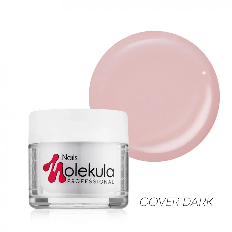 Камуфлюючий гель для моделювання нігтів Molekula Gel №10 Cover Dark бежево-кавовий 30 мл