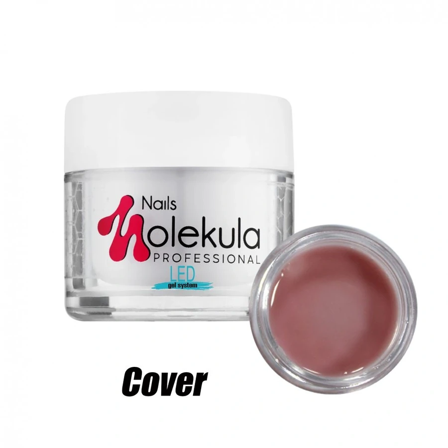 Моделюючий LED-гель для нігтів Molekula LED Gel №12 Cover бежевий 100 мл