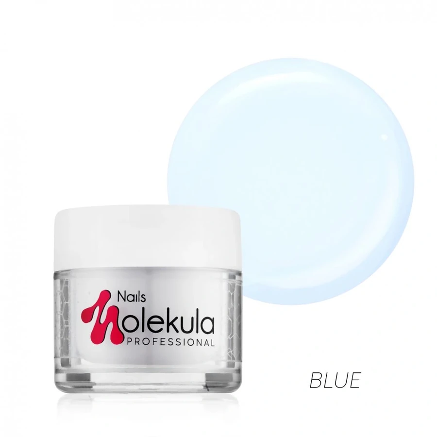 Моделюючий LED-гель для нігтів Molekula LED Gel №11 Blue прозоро-блакитний 30 мл