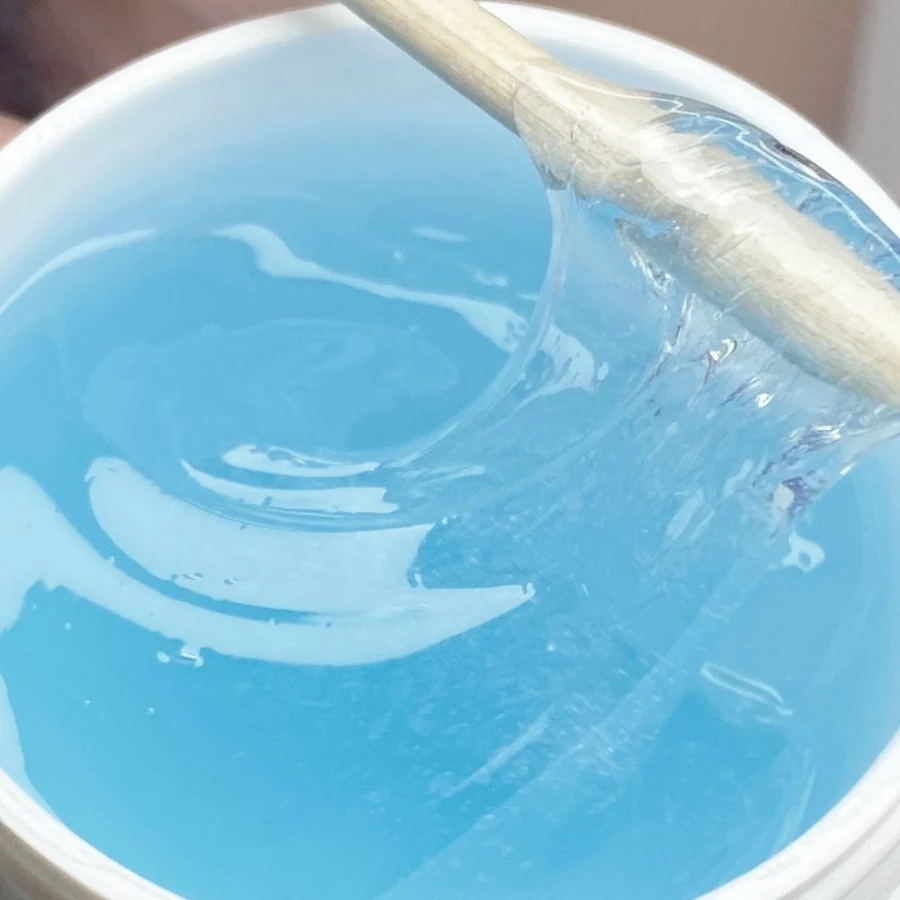 Моделюючий LED-гель для нігтів Molekula LED Gel №11 Blue прозоро-блакитний 30 мл