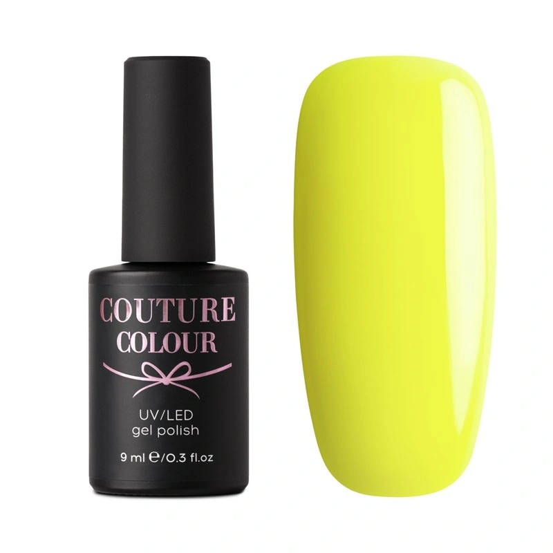 Гель-лак Couture Colour Gel Polish №186 жовтий, емаль 9 мл