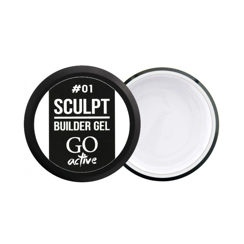 Білдер-гель для моделювання нігтів GO Active Sculpt Builder Gel 01 White білий 12 мл
