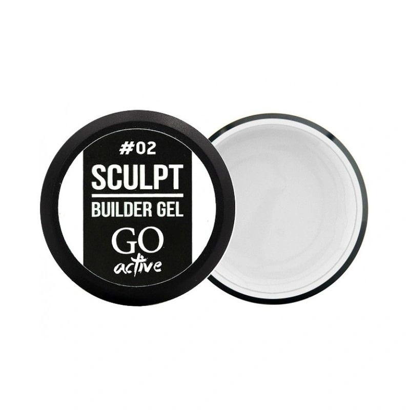 Білдер-гель для моделювання нігтів GO Active Sculpt Builder Gel 02 Milk молочний 12 мл