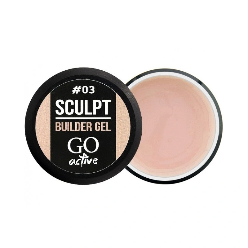 Білдер-гель для моделювання нігтів GO Active Sculpt Builder Gel 03 Peach персиковий 12 мл