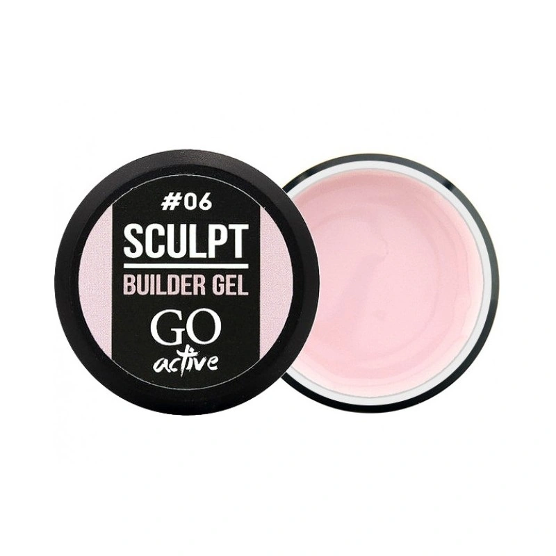 Білдер-гель для моделювання нігтів GO Active Sculpt Builder Gel 06 Rose Ash попеляста троянда 12 мл