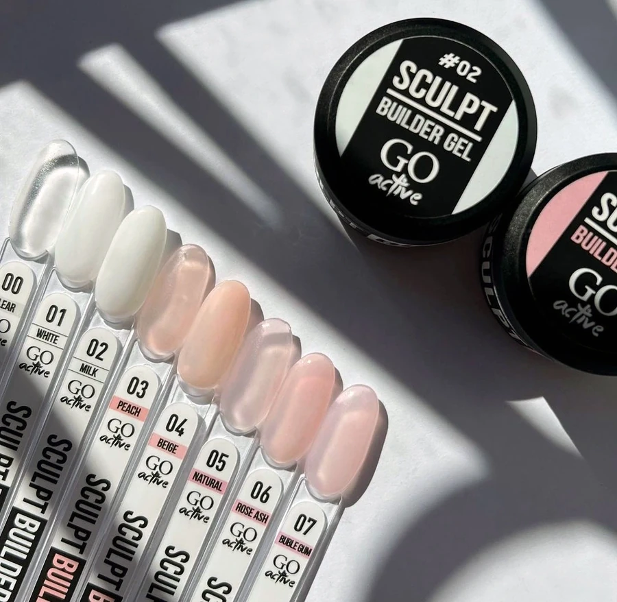 Білдер-гель для моделювання нігтів GO Active Sculpt Builder Gel 00 Clear прозорий 12 мл